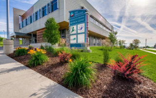 landscape outside a hospital